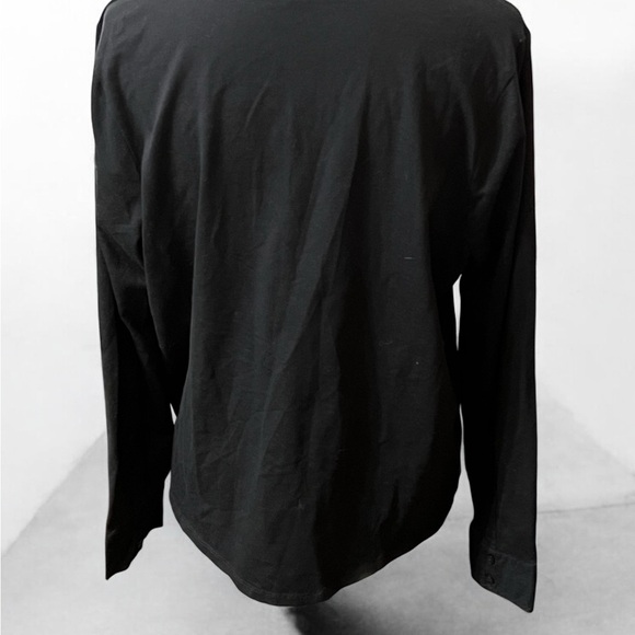 Chico's Black Notched Collar Embellished Blouse - Picture 3 of 5